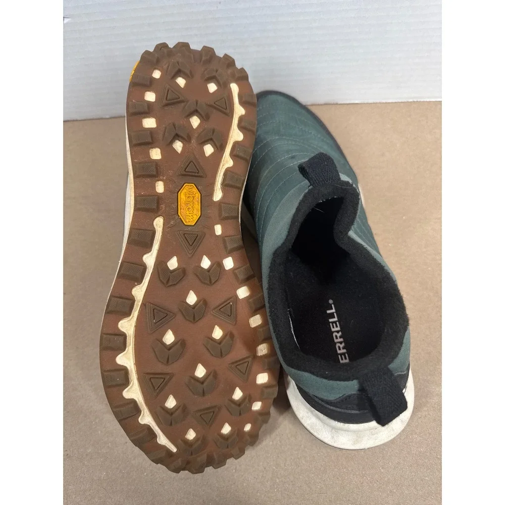 Merrell Nova Sneaker Boot Moc Mens 8.5 Pine Green Quilted Vibram J067737 Slip On